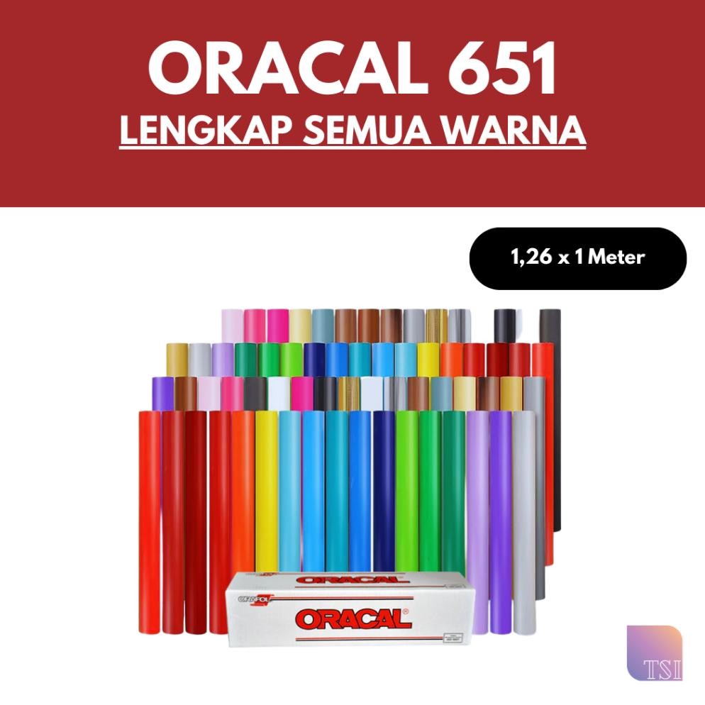 Oracal Stiker 651 Skotlet Warna Glossy Doff Matte 1 Meter