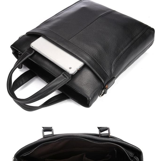 Tas Tote Bag pria wanita kulit asli motif jeruk tas kulit asli sapi