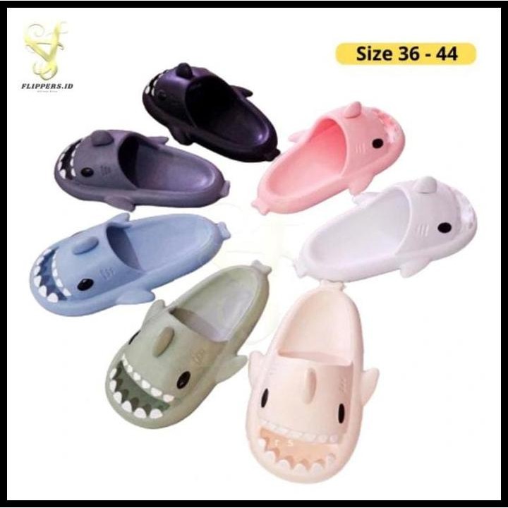 Terlaris Flippers.Id Sandal Selop Hiu Pria Wanita Sendal Pindang Sendal Shark Couple Kekinian Sandal