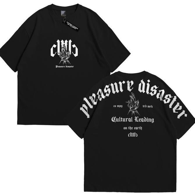 new kaos oversize pria wanita katun hitam crew neck basic combed distro sablon panjang tangan baju m