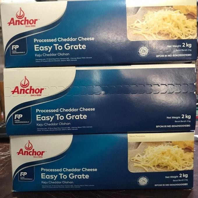 

Keju Anchor Etg - Cheddar Cheese Anchor Easy To Grate 2Kg Terlaris