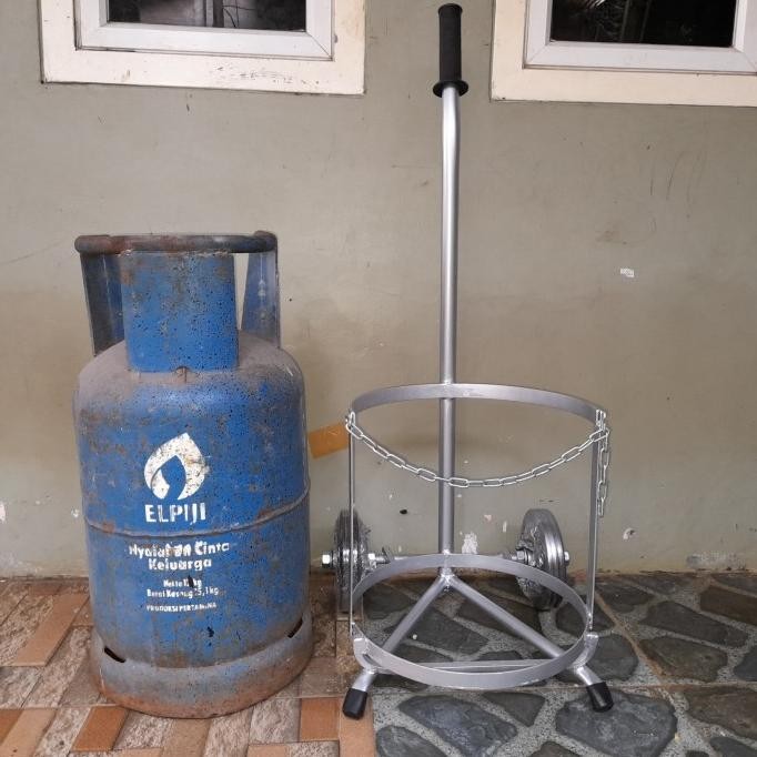 troli trolley galon, gas 12 kg, gas 3 kg upgrade desain