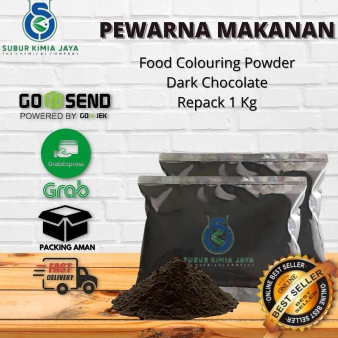 

Ready Pewarna Makanan Bubuk Dark Chocolate coklat 1 KG