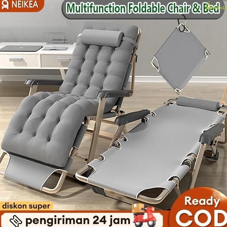 Kursi Malas  Kursi lipat kursi santai Lipat Folding Bed Ranjang Lipat