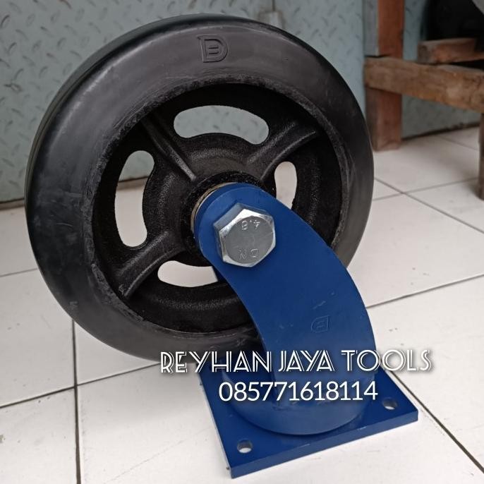 Roda troli 10 12 inch Roda karet NBR DERSHENG Heavy Duty type 1113