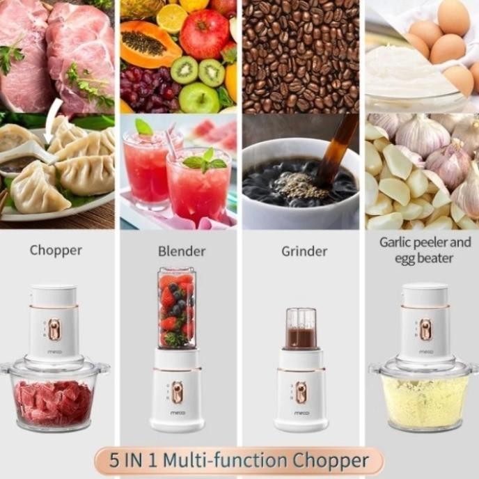 Diskon Mecoo Blender Bumbu - Multi Blender Mini Mecoo 5 In 1 Chopper