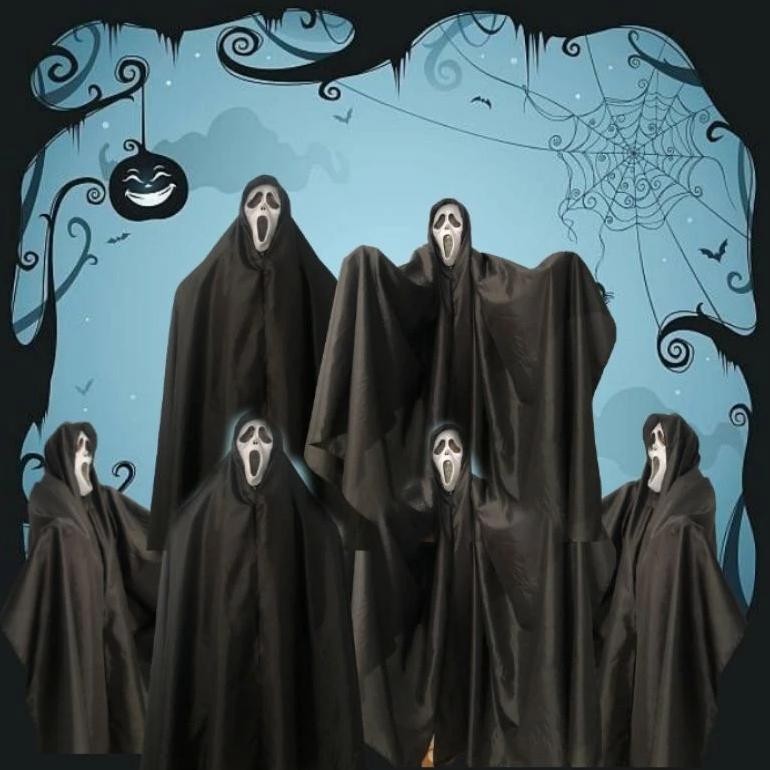 CR - Kostum Tengkorak Anak Dewasa Kostum Halloween Cosplay Kostum Jubah Starwars Jedi Vader Anak Dew