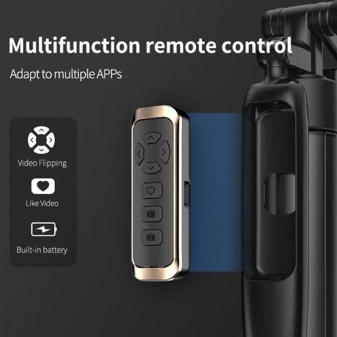 Diskon Ocn A21P Tongsis Bluetooth Selfie Stick Tripod Gimbal Stabilizer Remot
