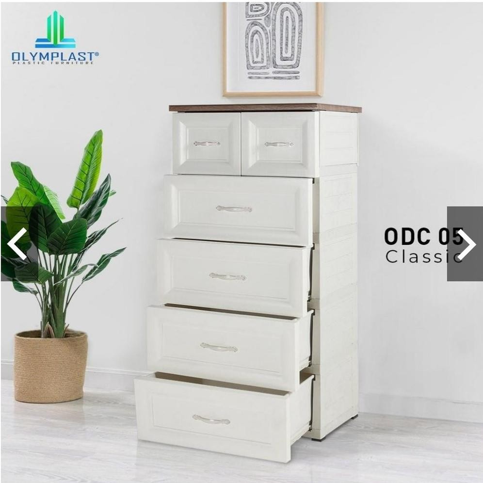LEMARI LACI PLASTIK OLYMPLAST CLASSIC SUSUN 5 ODC 05 C-B
