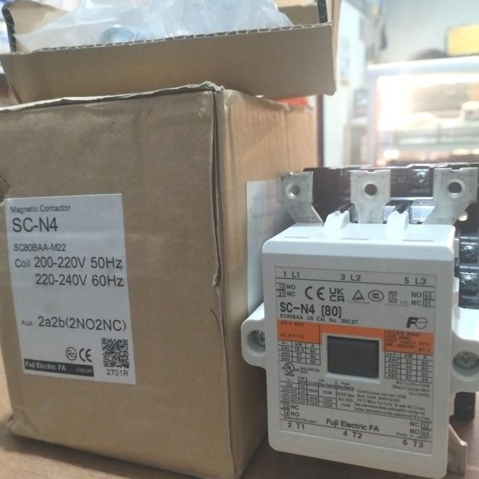 Sc-N4 200-220V Magnetic Contactor Fuji  Original Made In Japan New Stok