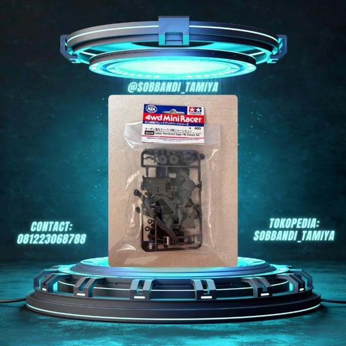 Promo SFM CARBON, CARBON REINFORCED SUPER FM CHASSIS SET ORIGINAL TAMIYA 95239 COD