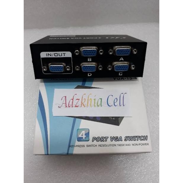 Vga Switch 4 Port / Switcher Vga 4Port 4X1 4 Port Vga Switch 4Port (4In 1Out) Vga Gaintech