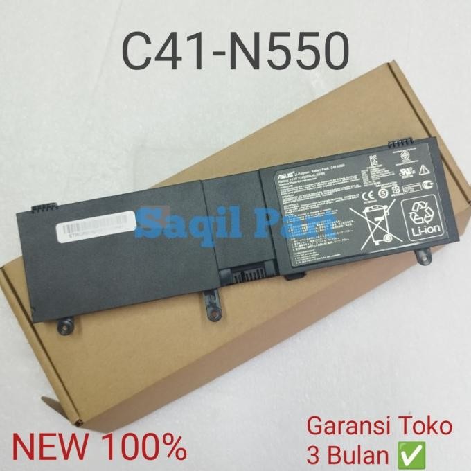 Baterai Asus Rog G550 G550J G550Jx G550Jk N550 N550Jk N550Jx C41-N550 New Stok