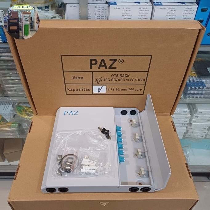 Grosir Paz Otb Wall 12 Core Adaptor Lc Upc Fiber Optik Pas