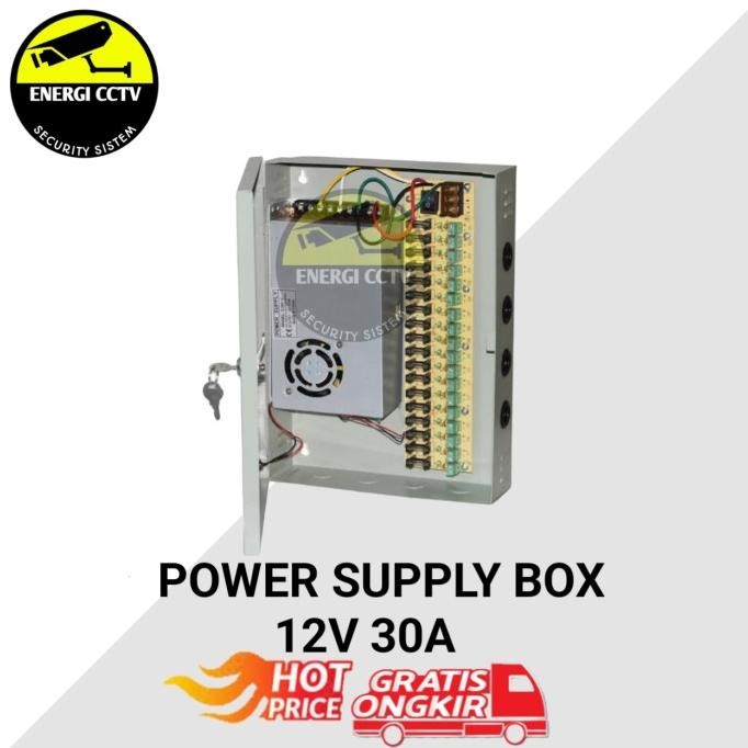 Psu Power Supply Cctv Box 12V 30A / Psu Power Supply Cctv 12V 30A Co