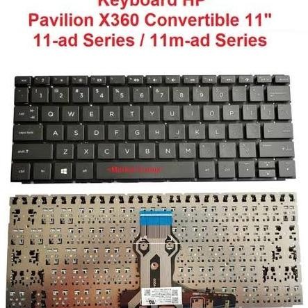 Keyboard Hp Pavilion X360 Convertible 11-Ad107Tu 11-Ad015Nr 11-Ad019Tu New Stok