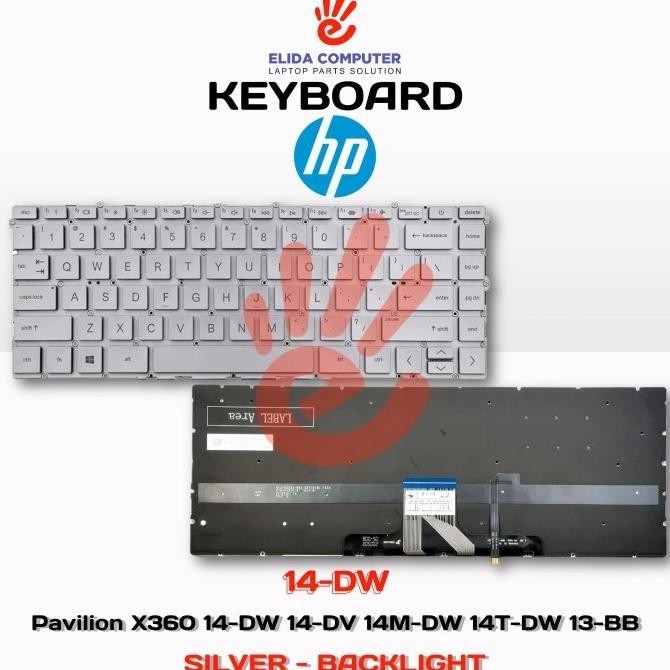 Keyboard Hp Pavilion 14-Ec0013Au 14-Ec0014Au 14-Ec0007Au 14-Ec0008Au New Stok