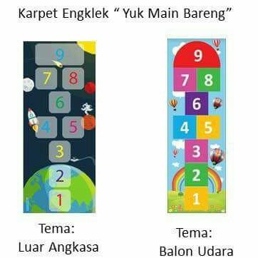 Karpet Engklek/mainan anak indoor/Mainan edukasi Yukmainbareng
