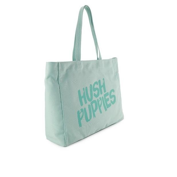 (100% ORIGINAL) Hush Puppies Tote Bag Canvas Bag Tone Pastel Mint Green Shoulder Hand Tas Wanita Wom