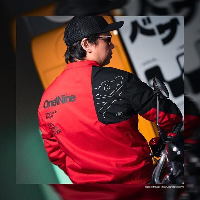 Oneonenine Ksr Jaket Monored Series - Jaket Sablon Motor Sport