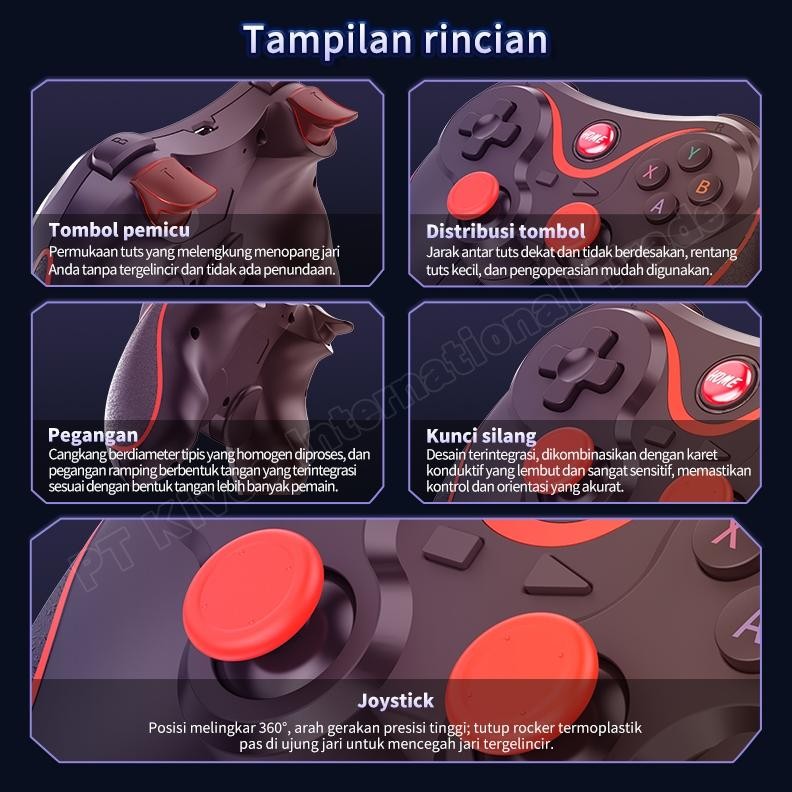 YLV Bluetooth Gamepad Android Bluetooth Wireless Joystick PC Android IOS for Laptop PC murah