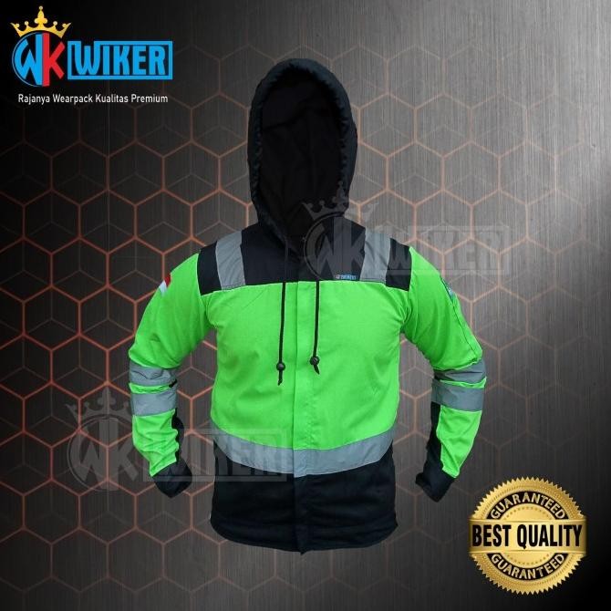 Wearpack Safety Penutup Kepala - Jaket Proyek - Baju Safety Wiker