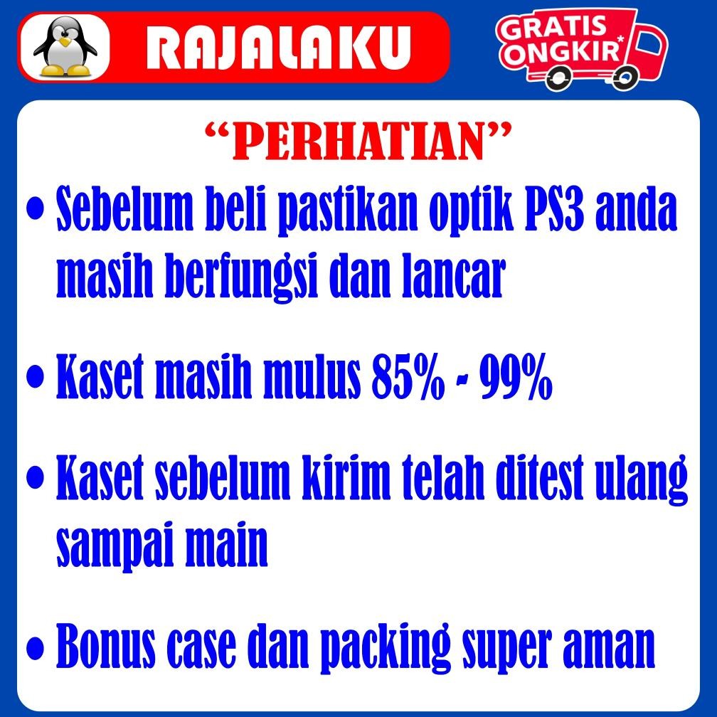KASET PS3 BEKAS BOX ORIGINAL murah