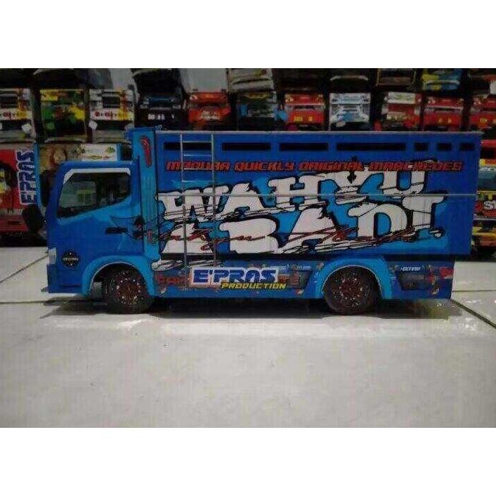 MINATUR TRUK TREK MOBIL MOBILAN NEW WAHYU ABADI WARNA BIRU,BISA OLENG PARAH MBOIS SAMPAI GASRUK,RODA