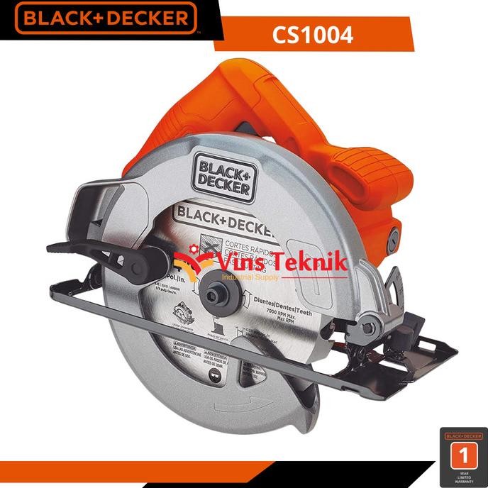 Black+Decker Cs1004 Mesin Gergaji Kayu Circular Saw 7" Co