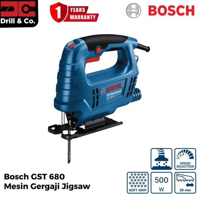 Bosch Gst 680 Mesin Gergaji Jigsaw / Pemotong Kayu Listrik Co