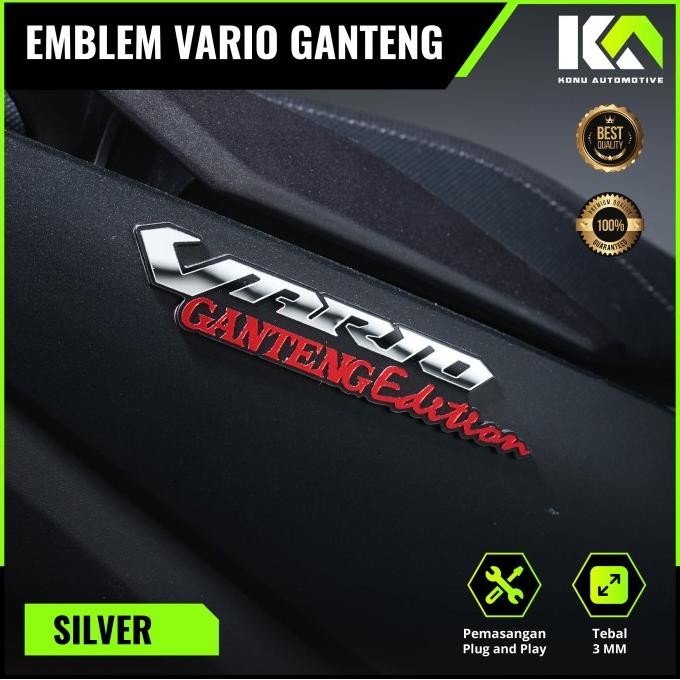 NSA 1pcs EMBLEM VARIO AKSESORIS VARIO GANTENG EDITION LOGO VARIO GANTENG EDITION BUKAN STICKER ATAU 