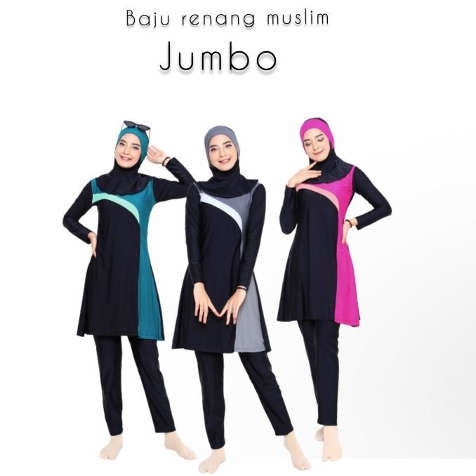 Tersedia baju renang muslim big size-baju renang wanita jumbo -