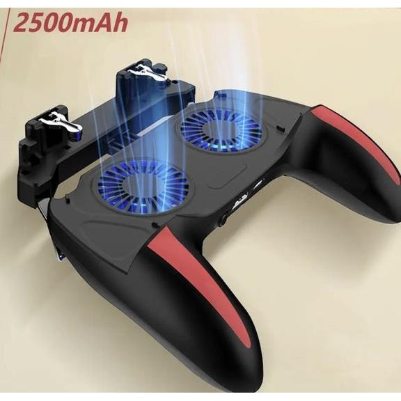 Smartcom H10 Dual Fan Cooler Gamepad PUBG Mobile Controller Gamepad Handle Hp