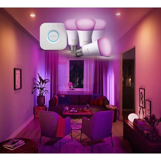 Sale Lampu Philips Hue Starter Pack (3 Bulbs + Bridge)