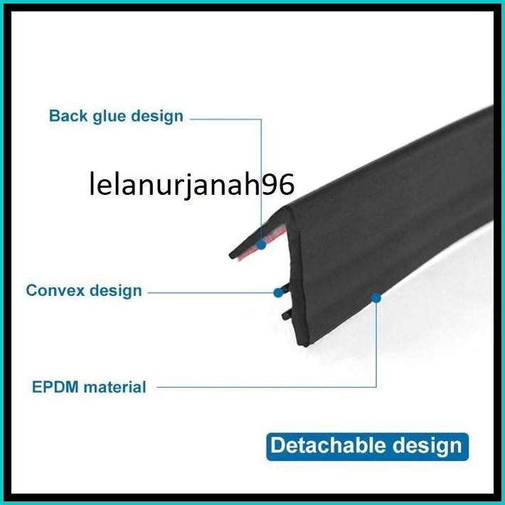 SEAMETAL KARET PELIPIT KACA MOBIL STRIP PENYEGEL KACA DEPAN MOBIL KARET KACA PINTU MOBIL 4 METER