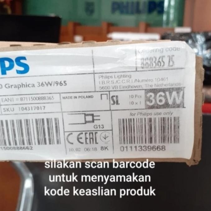 Grosir Lampu Philips Master Tl-D 90 Graphica 36W/965