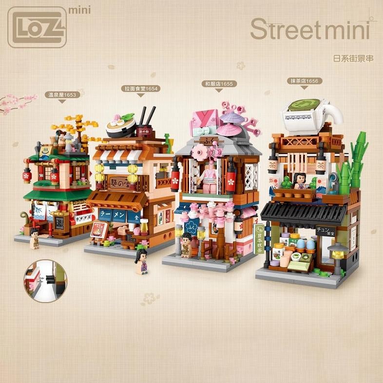 LOZ Street Mini - JAPAN SHOPPING STREET SERIES brick japan series LOZ MINI MAINAN ANAK BRICK
