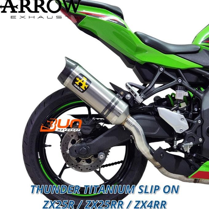 ARROW THUNDER TITANIUM Silencer Carbon cap Inlet 54mm Universal