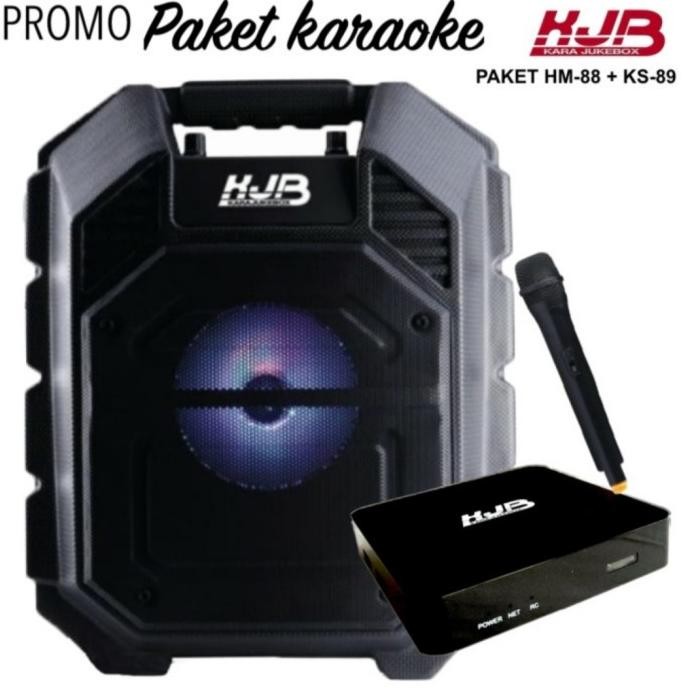 Promo Paket Karaoke Kjb Ks89 Ks 98 Hm88 Hm 88 Portable Karaoke Set