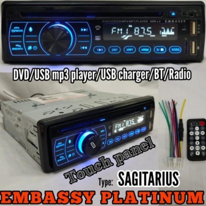 Murah Dvd Mobil Embassy Dvd Usb Sd Radio Baca Kaset Tahan Panas