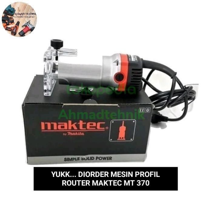 Grosir Mesin Profil Router Trimer Kayu Maktec Mt 370