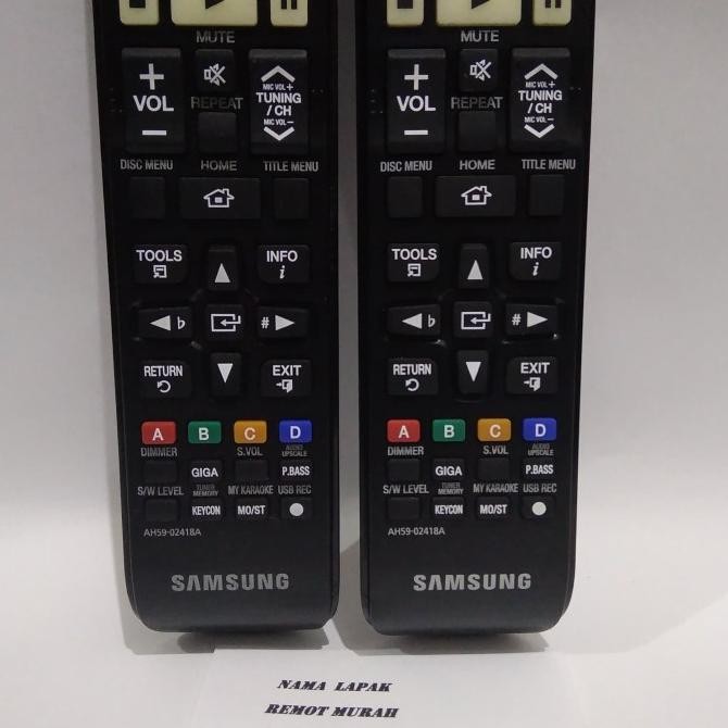 Grosir Remote Remot Tv / Dvd Home Teather Samsung Ah59-02418A Original Asli