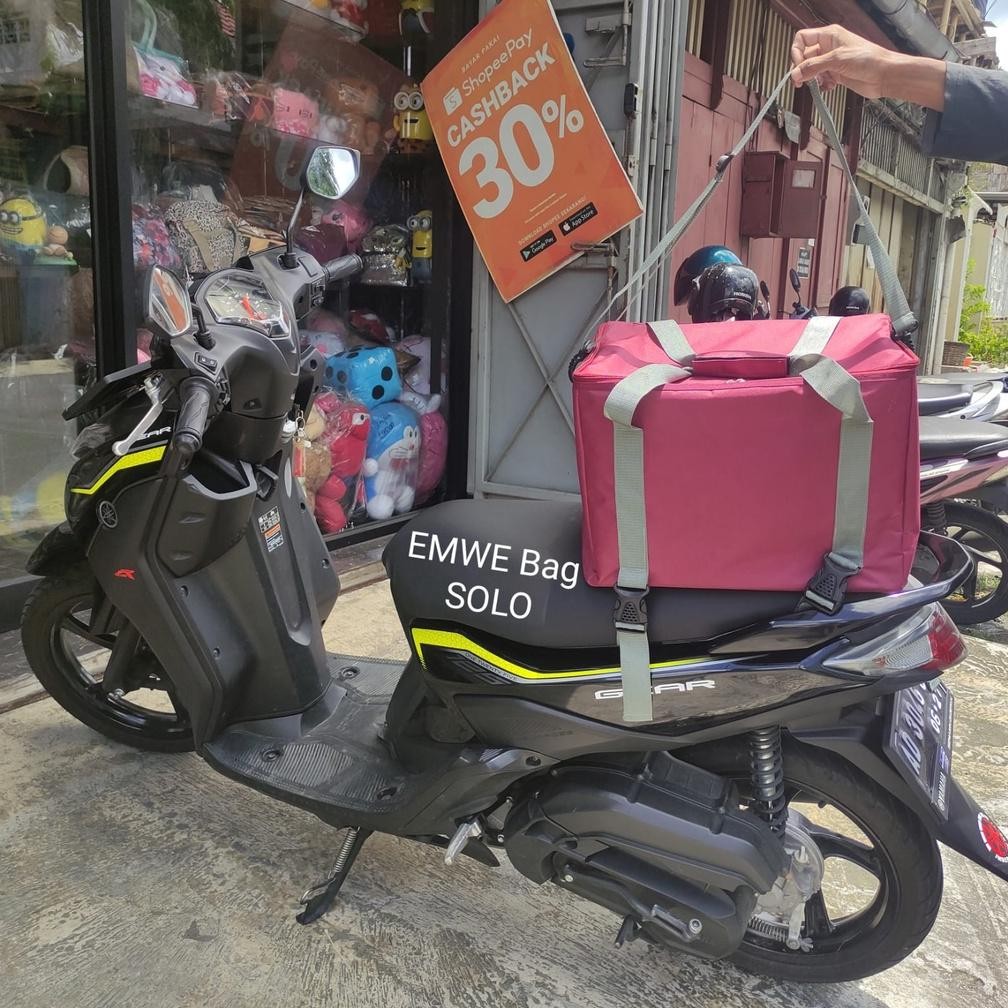 Gadiel 3in1 Tas Delivery Bag Motor go grab maxim food Gofood Grabfood Besar ( No Tidak anti hujan Ba