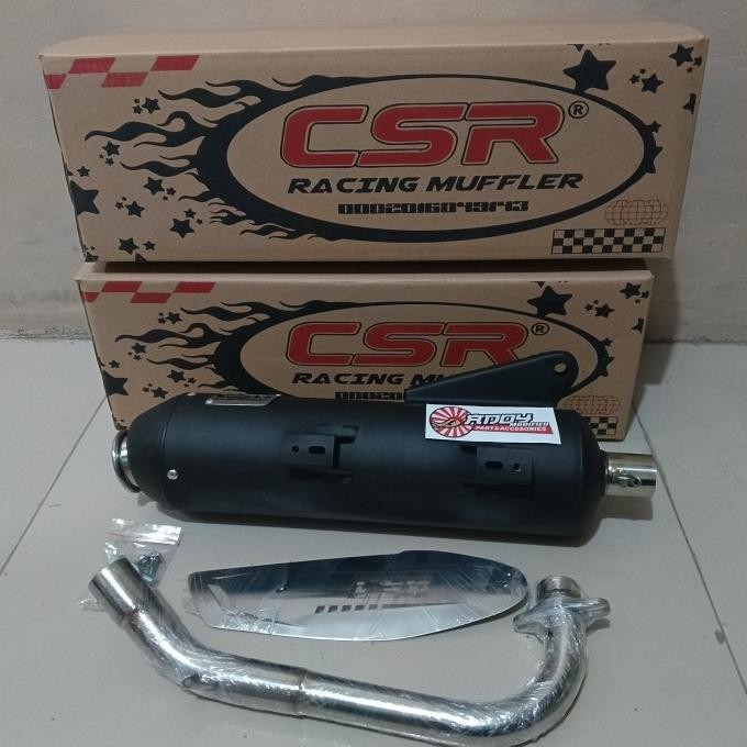 KNALPOT CSR MIO,FINO,SOUL LEHERAN STAINLESS