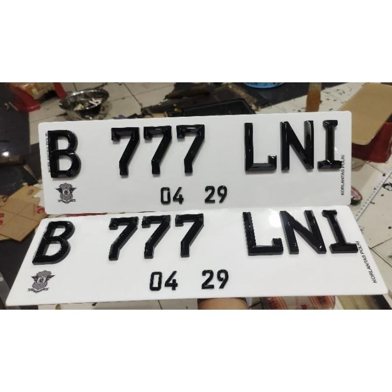 Plat mobil timbul model terbaru / plat nomor mewah
