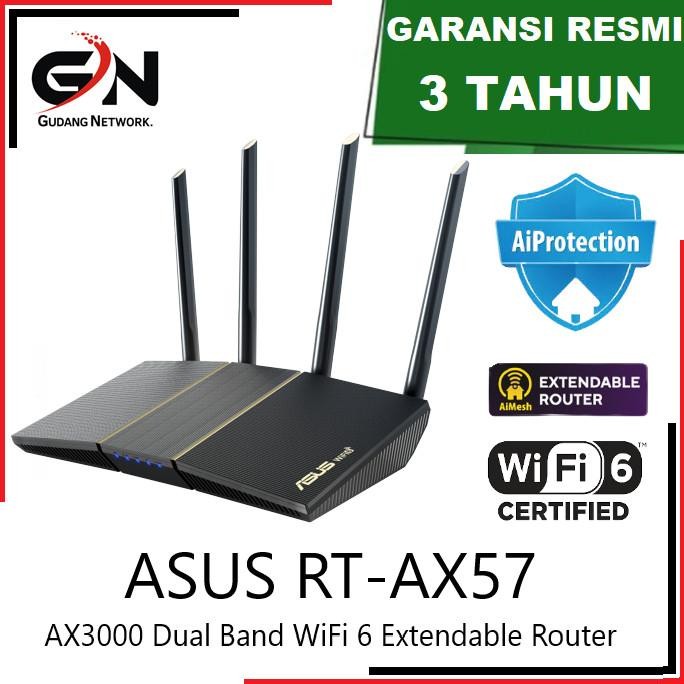 promo ASUS RT-AX55U WiFi 6 AX1800 With AiMesh AX 1800 / RT-AX55 AX1800