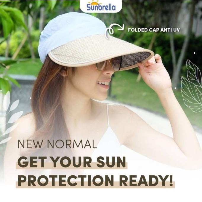 Topi Lipat Topi Pantai Lipat Korea Topi Golf Lipat Wanita Cvore