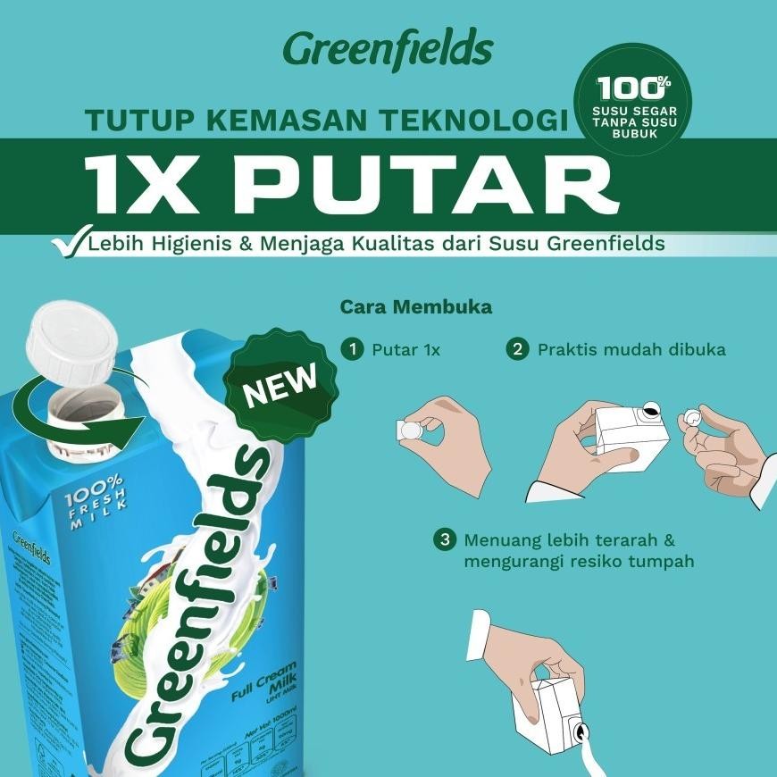 

Spesial/ [Lebih Hemat] Susu Greenfields Uht Full Cream 950Ml X 12 Pcs (1 Karton) {Terbaru/Terlaris/Tergcor/Kekinian}