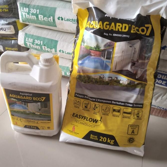 Aquagard Eco7 Pelapis Anti Bocor 2 Komponen 25 Kg Aquaproof Sika Ojek - Asli