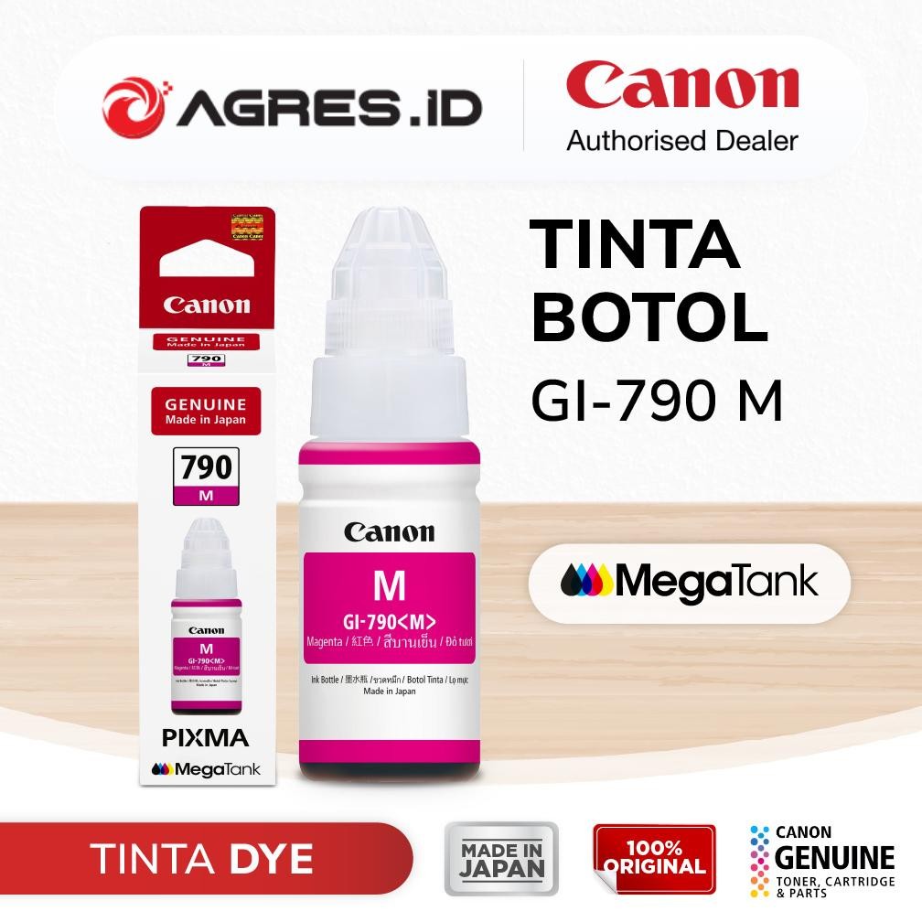 Tinta Original Canon 790 Magenta - Tinta Canon G1010 G2010 G3010 G4010 - Tinta Printer Canon MegaTan